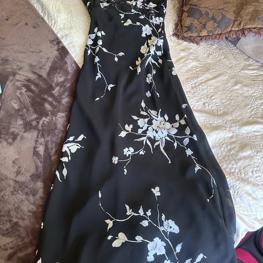 Rampage Black Floral Maxi Dress